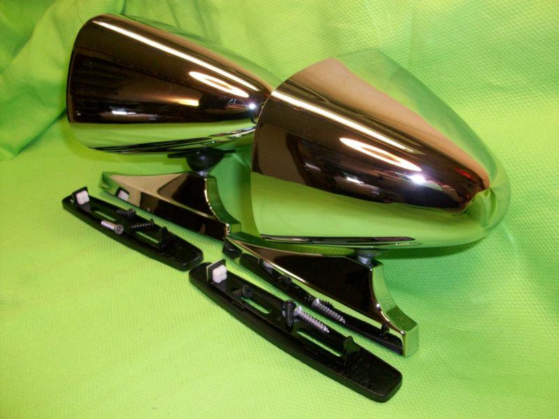 Vintage Classic Racing Sport Chrome Mirror Set HOT RAT ROD MOPAR FORD GM, US $39.95, image 7