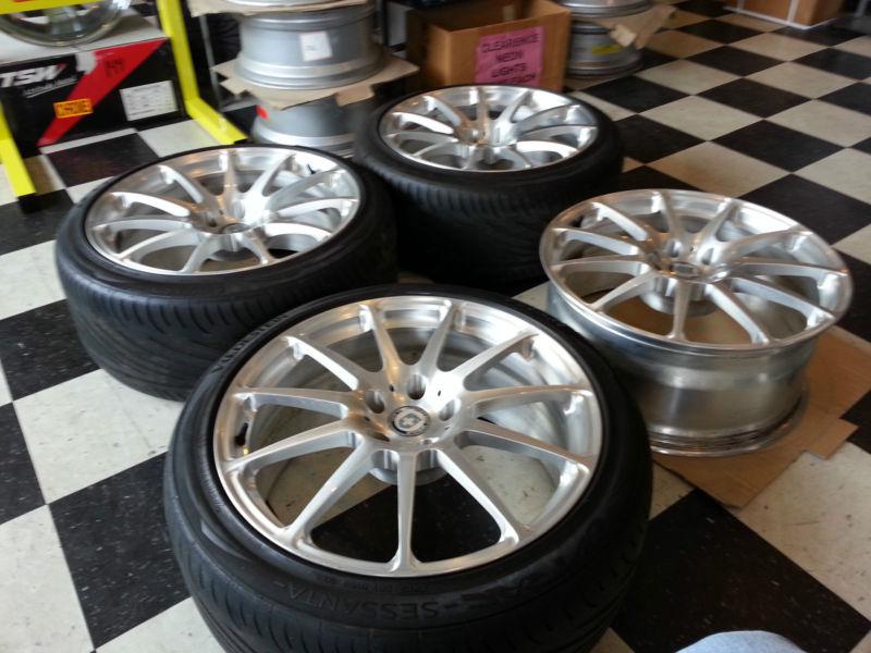 20" hre p43 conical wheels staggard 5x120 20x9 20x10 forged lexus camaro