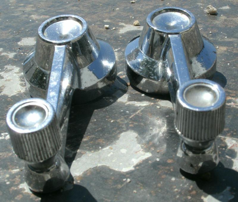 1964 64 65 66 Ford Thunderbird Chrome Quarter Window Cranks Handles Pair OEM , US $14.99, image 6