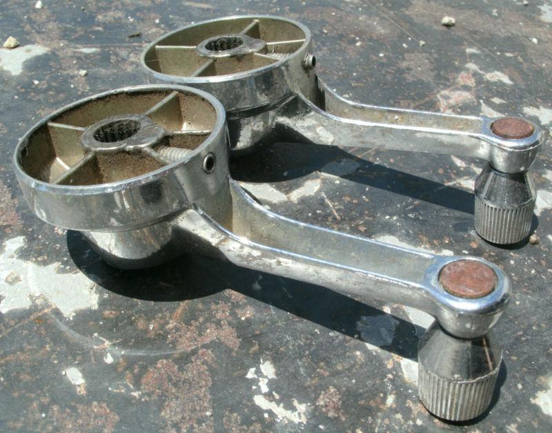 1964 64 65 66 Ford Thunderbird Chrome Quarter Window Cranks Handles Pair OEM , US $14.99, image 8