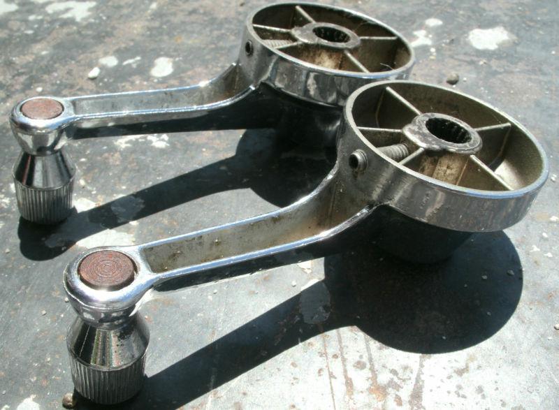 1964 64 65 66 Ford Thunderbird Chrome Quarter Window Cranks Handles Pair OEM , US $14.99, image 9