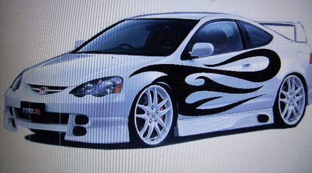 Decal fast3/7 auto truck van graphic tribal swirl suv car cool awesome design 