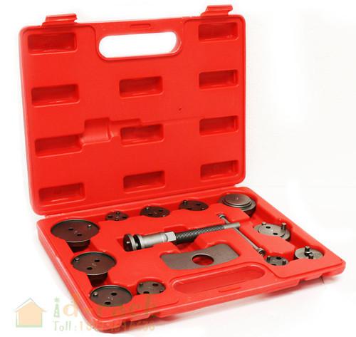 13pce universal wind back caliper tool kit pistons and seals brake 