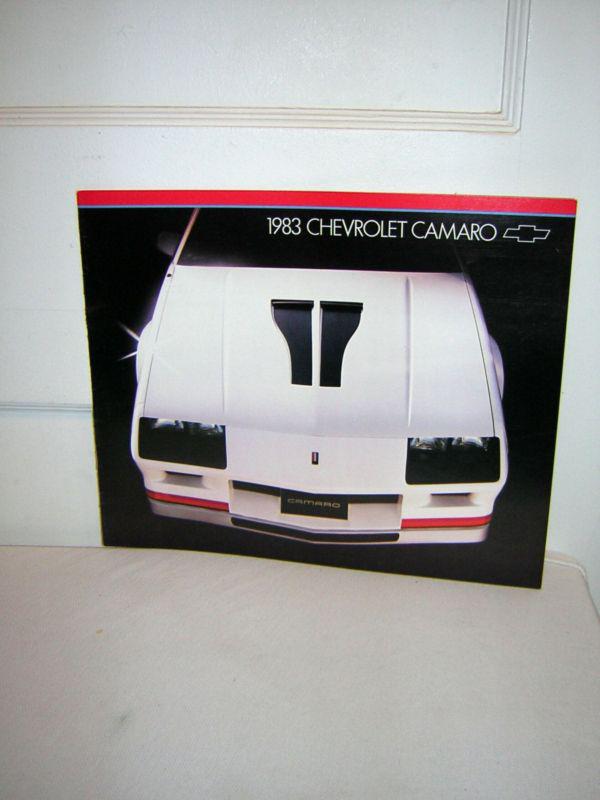 **1983 chevrolet  camaro brochure/catalog: z28,berlinetta - original**