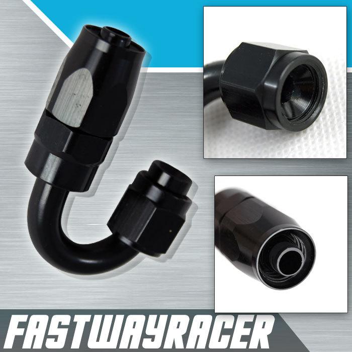 180 degree -6 an swivel fuel oil fluid air line hose end fitting 6an 6-an -6an