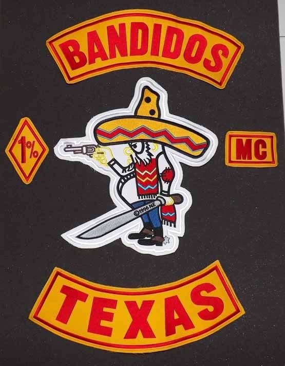 Rare free shipping bikers embroidery support bandidos mc 1% texas for jacket