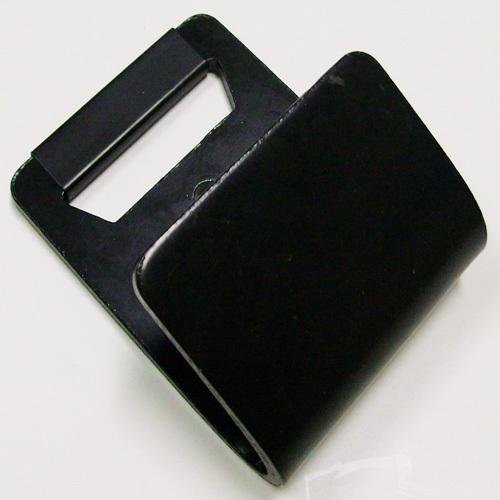 Black flat hook with defender. 2" x 10000 lbs. (2) 