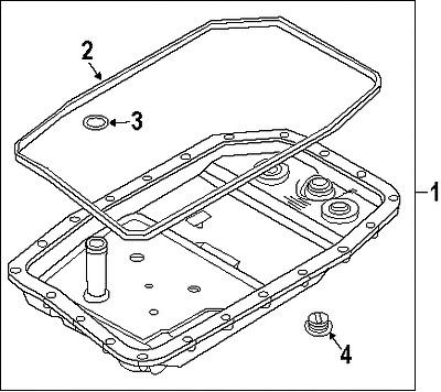 Bmw 24117571204 genuine oem factory original pan gasket