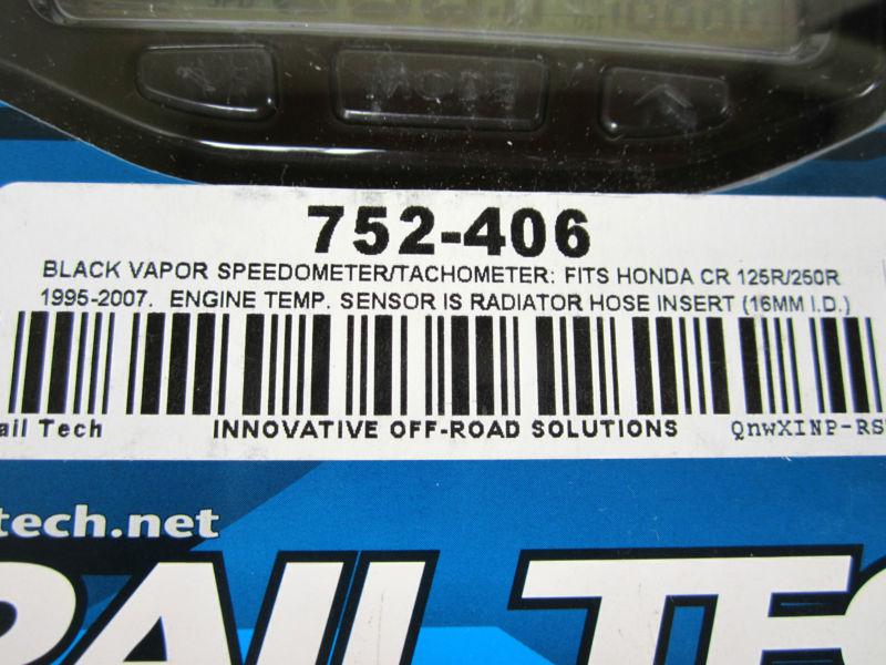 Vapor Trail Tech Computer Honda CR 250 CR250 95 97 99 00 02 03 04 05 06 07 Black, US $117.00, image 2
