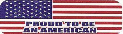 Motorcycle sticker for helmets or toolbox #967 proud to be an american