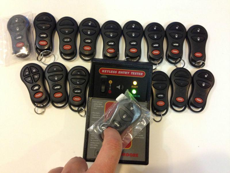 LOT OF 16 DODGE JEEP CHRYSLER FOB 98-09 KEY LESS ENTRY REMOTE OEM KEYLESS RAM , US $224.99, image 12