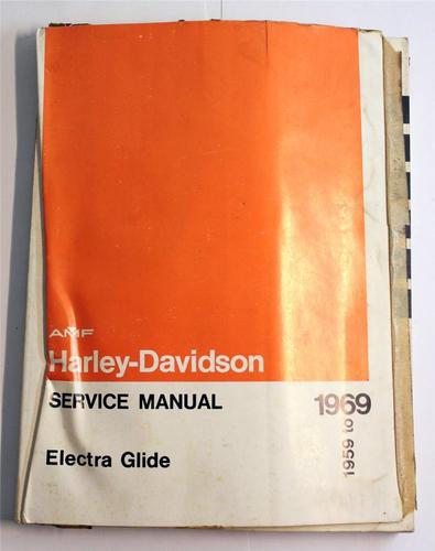 Vintage harley davidson amf service repair manual 59-69 electra glide duo-glide