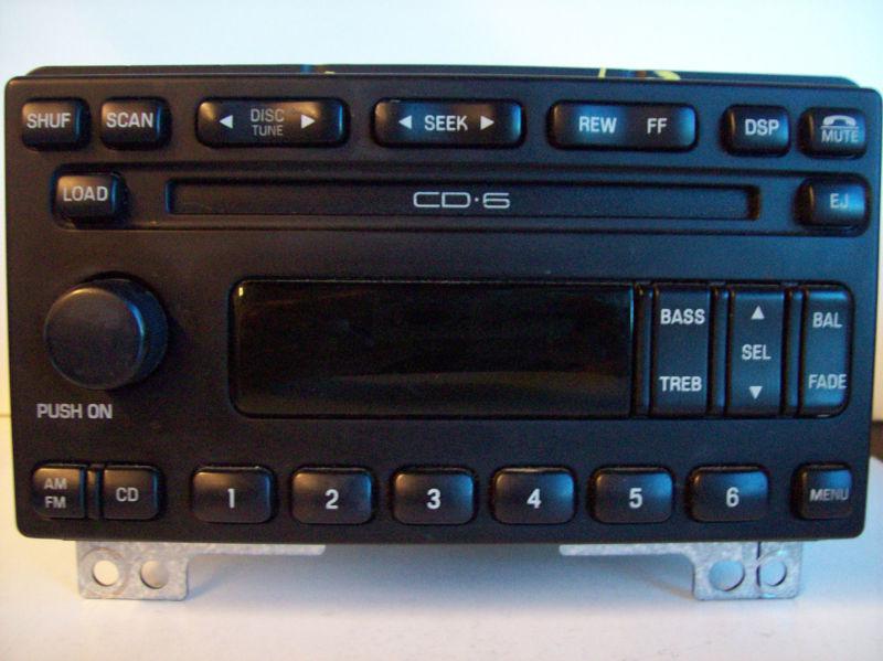 Ford explorer cd 6 disc changer radio 2l1f-18c815-cd 2001 2002 2003 mustang
