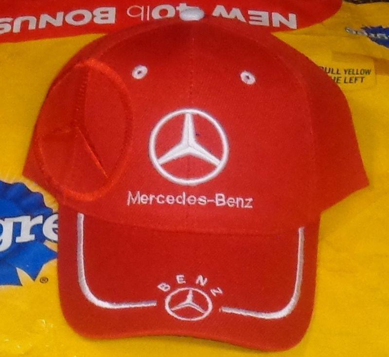 Mercedes=benz   hat / cap   red / triple logo