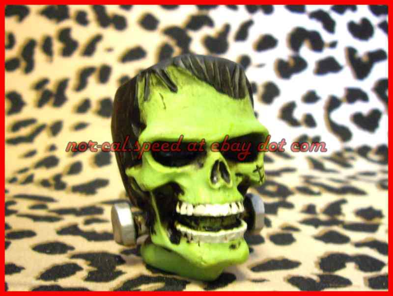 Small punk rat car hot rod frankenstein skull shift knob custom project handle