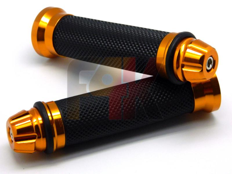 Sell GOLDEN MOTORCYCLE ALUMINUM CNC HANDLEBAR RUBBER HAND GRIPS DIRT