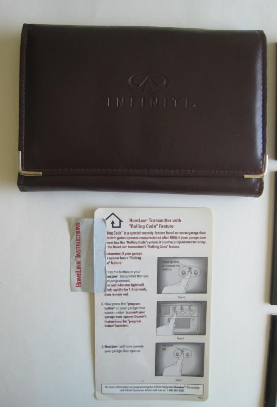 1998 INFINITI I30 OEM OWNER'S OWNERS MANUAL WITH LEATHER CASE, US $15.99, image 2