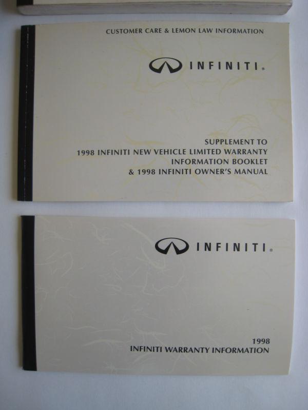 1998 INFINITI I30 OEM OWNER'S OWNERS MANUAL WITH LEATHER CASE, US $15.99, image 5