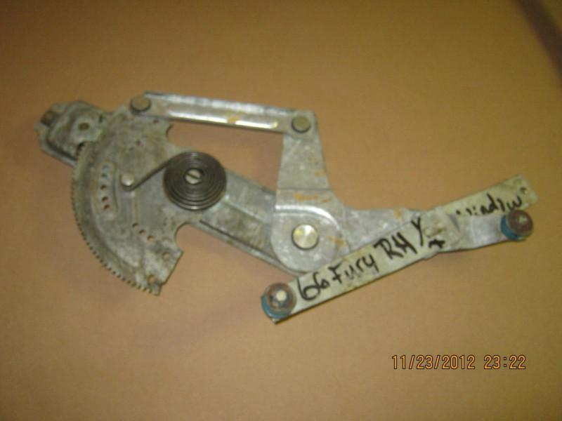 PLYMOUTH FURY 1966 RH QUARTER WINDOW REGULATOR/2 DR HDTP, US $125.00, image 2