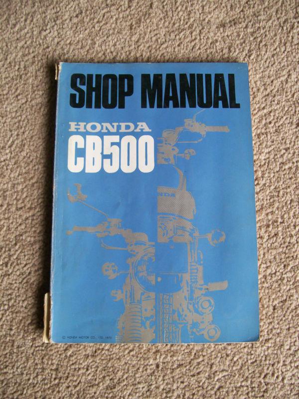 Honda cb500 shop manual,good used condition,1972