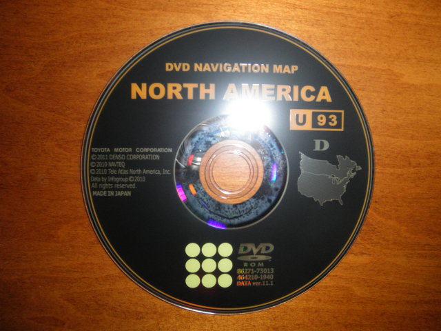 Toyota gen 6 navigation dvd genuine oem  u93 d 2010 2011 update edition 2012