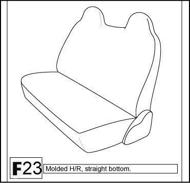 Ford f-series front bench exact fit custom made seat covers charcoal gray grey