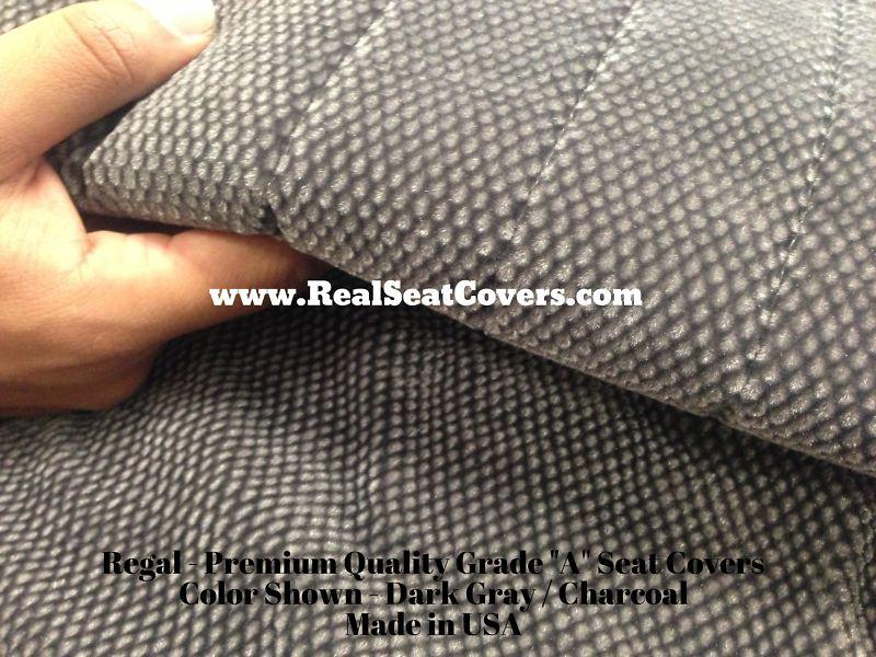 Ford F-Series Front Bench Exact Fit Custom Made Seat Covers Charcoal Gray Grey, US $89.95, image 2