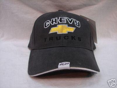 Chevy trucks  hat    gray/gold bowtie