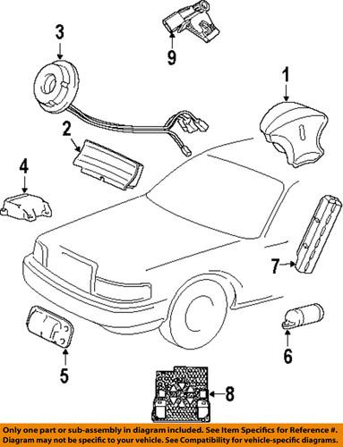 Ford oem 5w1z14b004aa air bag-front impact sensor