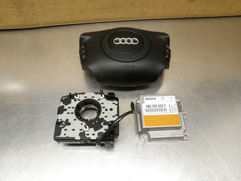 2000 2001 audi a6 drivers air bag set w/ computer 0781140