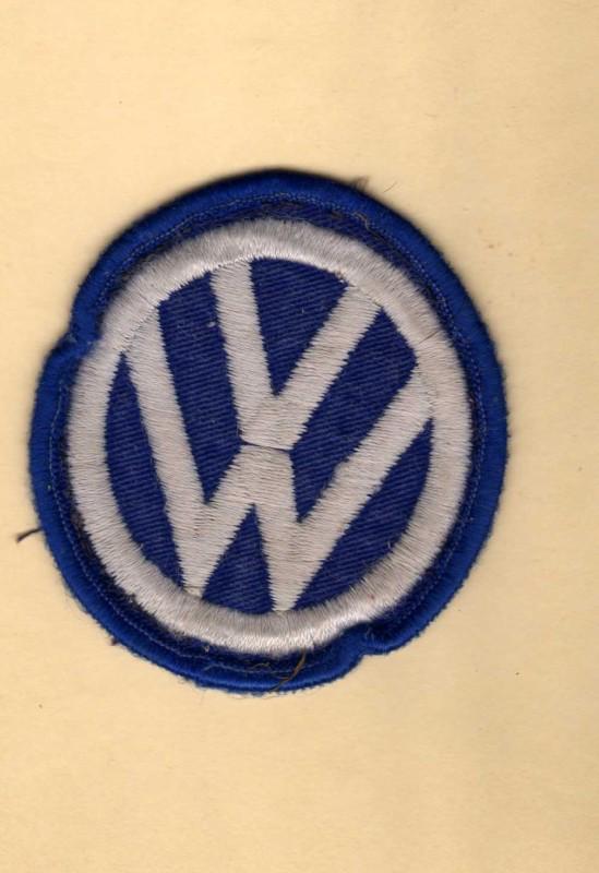 Vw, volkswagen cloth patch, 2 3/4'' diameter