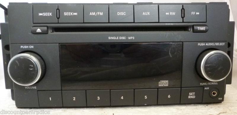 08-10 dodge avenger durango dakota nitro charger radio single cd p05091111ac