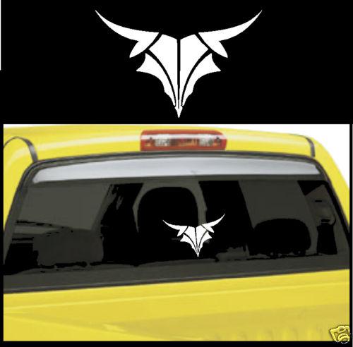 Bull skull truck car decal western rodeo farm window decals sticker side
