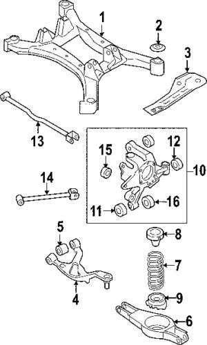 Nissan 55451ja000 genuine oem factory original susp crossmember stay