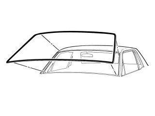 1963-65 falcon comet windshield rubber seal  hard top  convertable correct fit