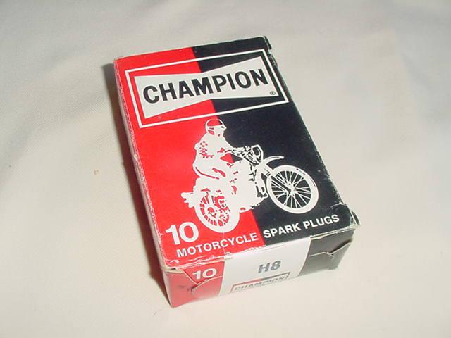 Champion h8 motorcycle spark plugs new box of 10