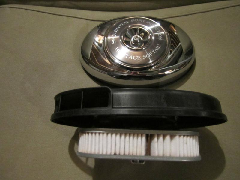 HARLEY AIR FILTER AND  CHROME AIR FILTER COVER, US $49.00, image 2