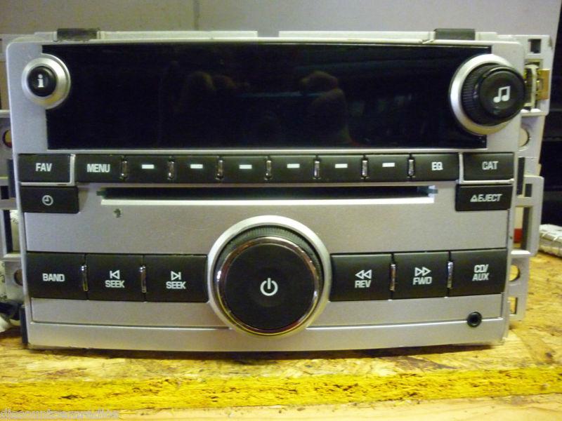 09-12 chevrolet malibu radio cd player auxilary plug 20919616 *