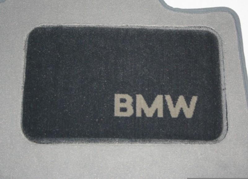 1999 to 2005 bmw 323i/325i carpeted floor mats - genuine factory oem - gray/grey