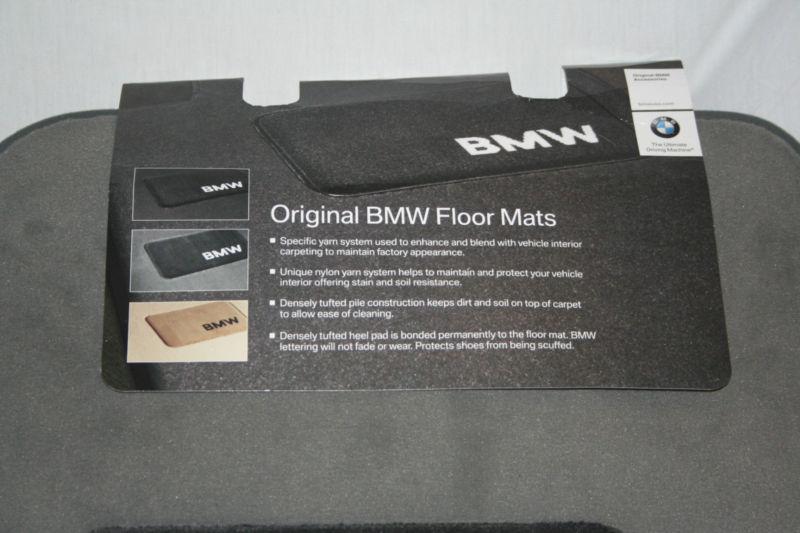 1999 to 2005 BMW 323i/325i Carpeted Floor Mats - GENUINE FACTORY OEM - GRAY/GREY, US $119.00, image 2