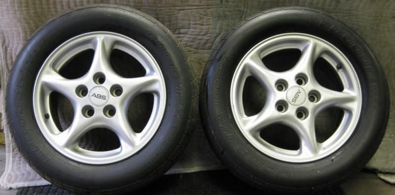 2**95-2002 pontiac formula oem rims & bf goodrich drag radials