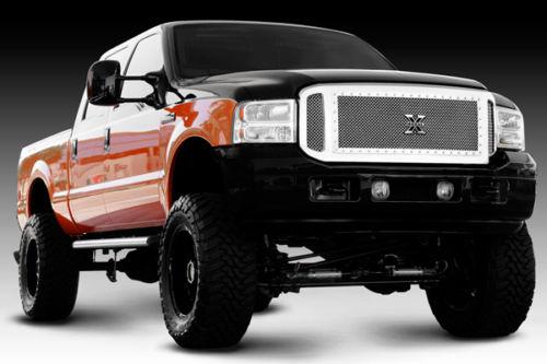 T-rex 2005 ford excursion billet grille x-metal series polished mesh grill