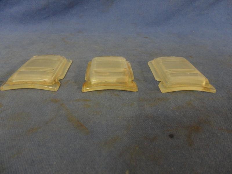 VINTAGE CLEAR TAIL LIGHT LENSES (SET OF 3) , US $45.00, image 2