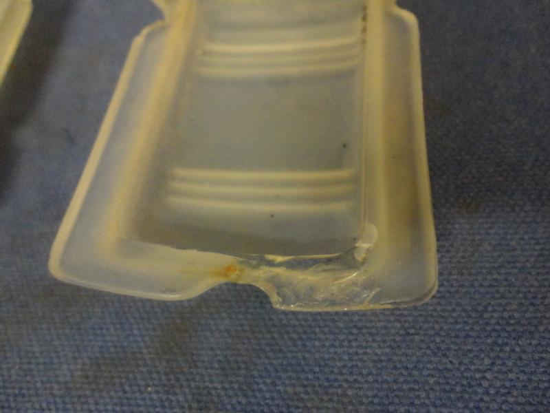 VINTAGE CLEAR TAIL LIGHT LENSES (SET OF 3) , US $45.00, image 3