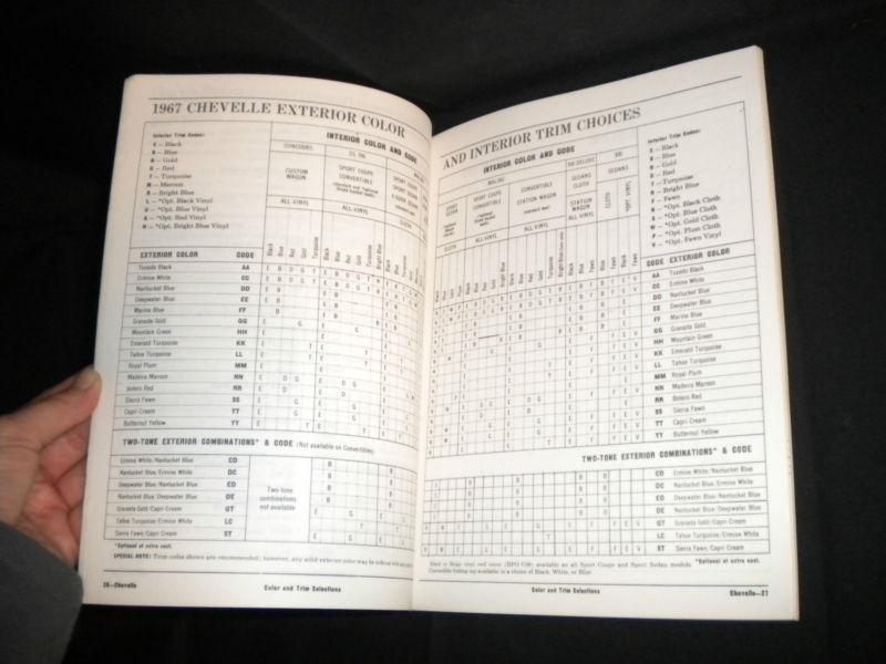1967 Chevelle Book Finger Tip Facts, Engineering, Feature Detail Wiring Diagrams, US $19.99, image 4