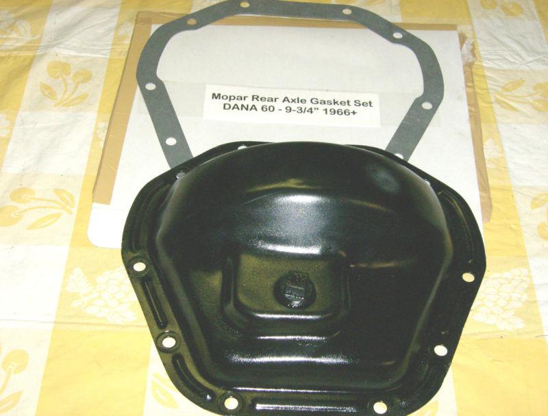 Mopar plymouth dodge dana 60 black painted  rear cover  with new gasket.