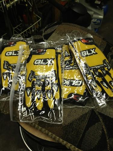 4 pairs kids glx riding gloves atv dirtbike scooter 