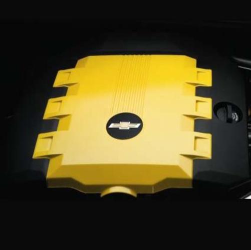 13-14 chevrolet camaro v6 rally yellow engine cover 92219188