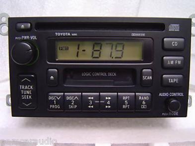 Toyota avalon camry solara am fm radio stereo tape cd player 16810 factory oem