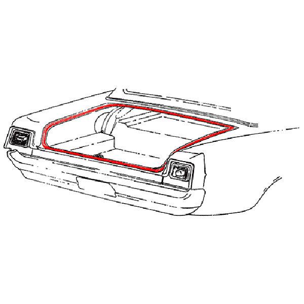 68-71 ford fairlane 70 1/2 falcon trunk weatherstrip